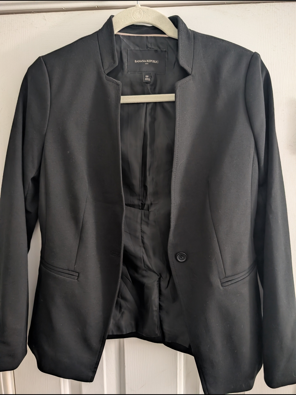 Banana Republic Black Tailored Blazer Jacket
